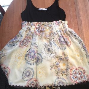 MinkPink cotton top and flowy skirt dress